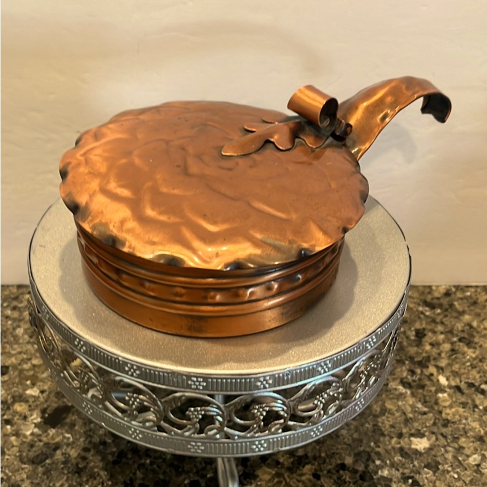 Vintage Gregorian Solid Copper Crumb Catcher